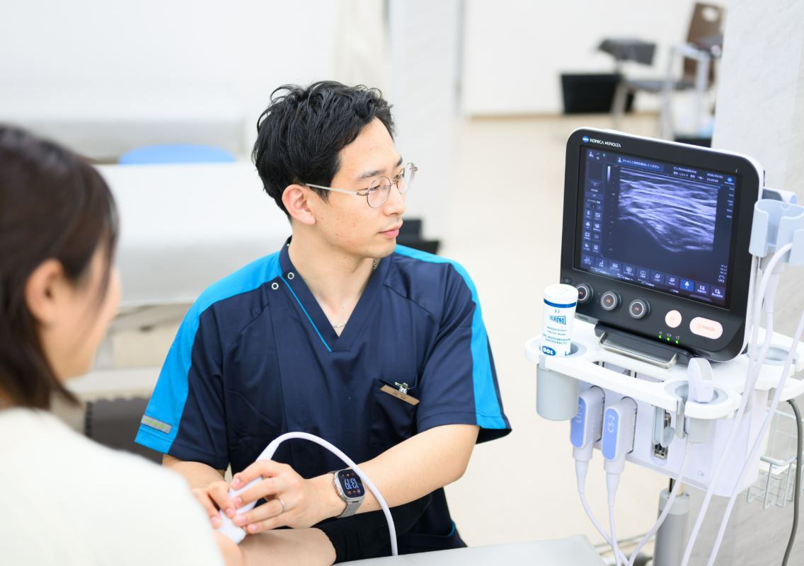 理学療法士と連携した超音波診療